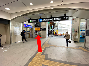 京橋駅からのルート